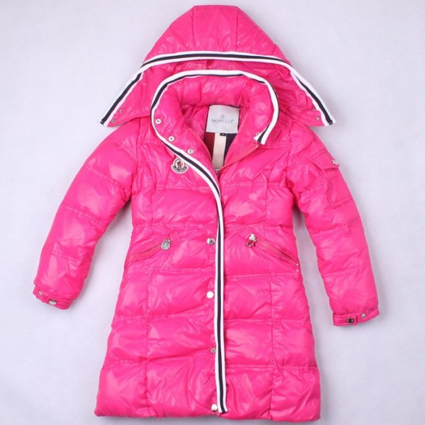 Moncler lungo Giù Giacche uscita Rosa M02